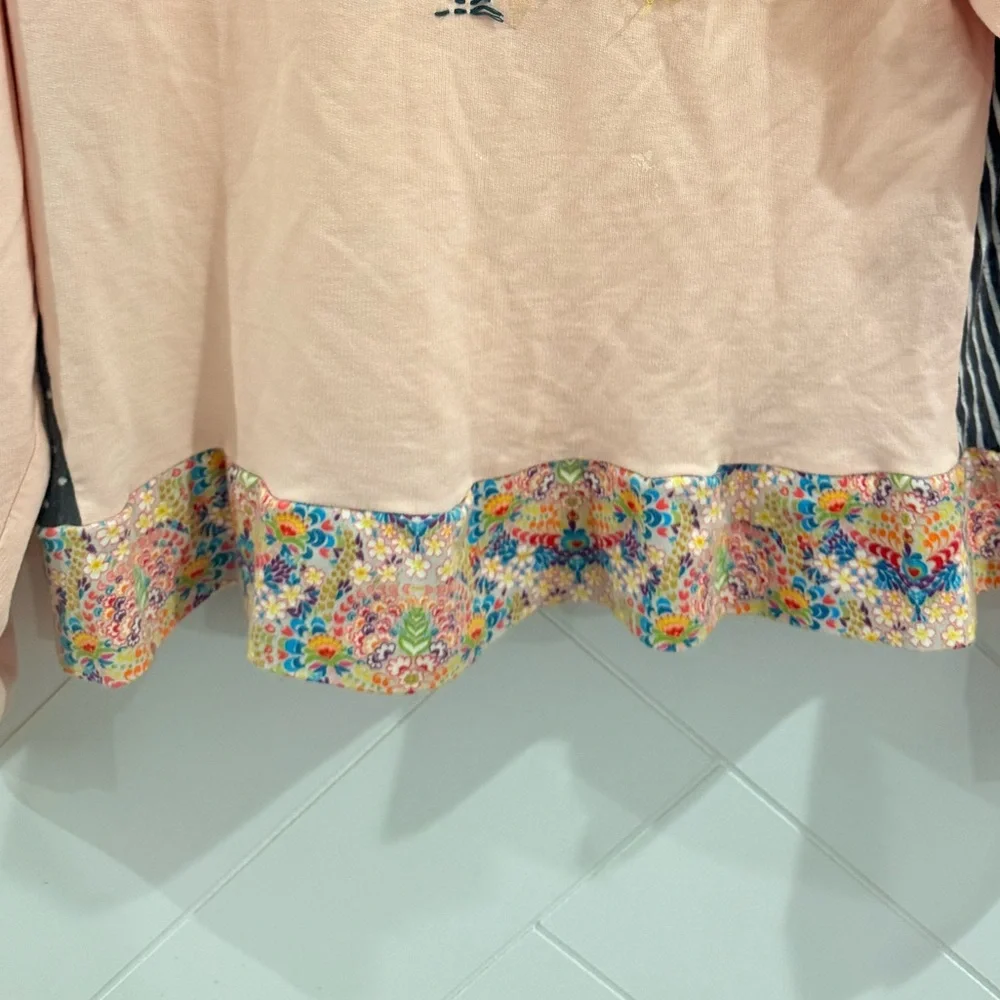 Rare Anthropologie mock neck Tomorrow Sweatshirt Embroidered Size: Small - Picture 5 of 7